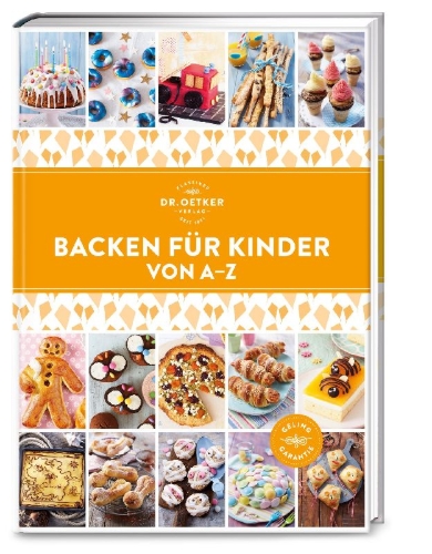 Buchcover und Innenansicht für das Buch: Backen für Kinder von A-Z