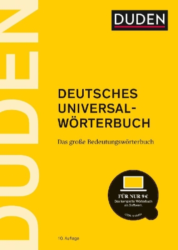 Buchcover und Innenansicht für das Buch: Duden - Deutsches Universalwörterbuch
