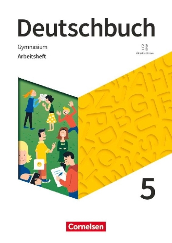 Buchcover und Innenansicht für das Buch: Deutschbuch Gymnasium 5. Schuljahr- Zu den Ausgaben Allgemeine Ausgabe, NDS, NRW - Arbeitsheft mit Lösungen