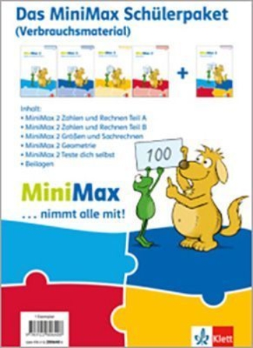 Buchcover und Innenansicht für das Buch: MiniMax 2. Schülerpaket (5 Hefte: Zahlen und Rechnen A, Zahlen und Rechnen B, Größen und Sachrechnen, Geometrie, Teste-dich-selbst, Beilage) - Verbrauchsmaterial Klasse 2