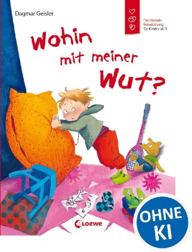 Buchcover und Innenansicht für das Buch: Wohin mit meiner Wut?