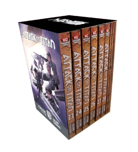 Buchcover und Innenansicht für das Buch: Attack on Titan The Final Season Part 1 Manga Box Set