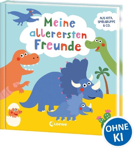 Buchcover und Innenansicht für das Buch: Meine allerersten Freunde (Dinos)