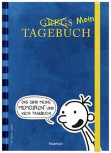 Buchcover und Innenansicht für das Buch: Gregs (Mein) Tagebuch (blau)