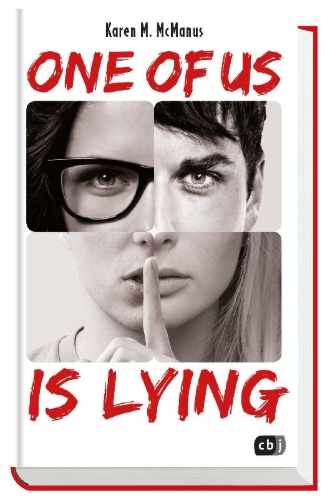 Buchcover und Innenansicht für das Buch: One of Us is Lying