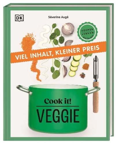 Buchcover und Innenansicht für das Buch: Cook it! Veggie