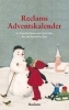 Buchcover und Innenansicht für das Buch: Reclams Adventskalender. 24 Geschichten und Gedichte für die festliche Zeit