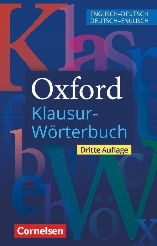 Buchcover und Innenansicht für das Buch: Oxford Klausur-Wörterbuch - Ausgabe 2025 - B1-C1