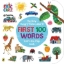Buchcover und Innenansicht für das Buch: The Very Hungry Caterpillar's First 100 Words