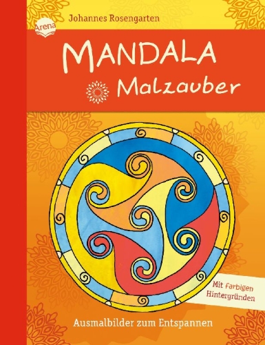 Buchcover und Innenansicht für das Buch: Mandala Malzauber