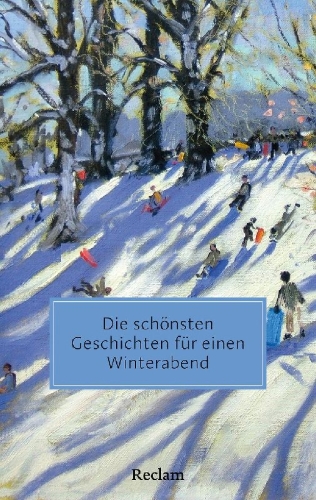 Buchcover und Innenansicht für das Buch: Die schönsten Geschichten für einen Winterabend
