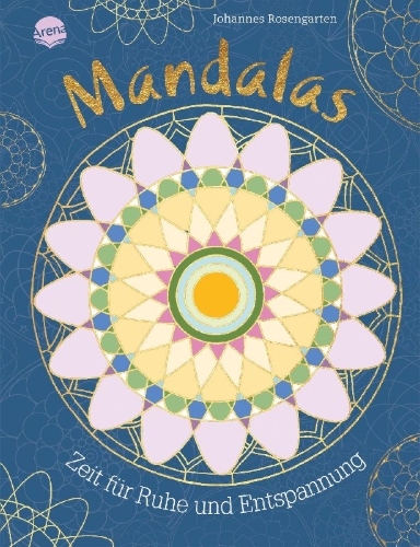 Buchcover und Innenansicht für das Buch: Mandalas - Zeit für Ruhe und Entspannung