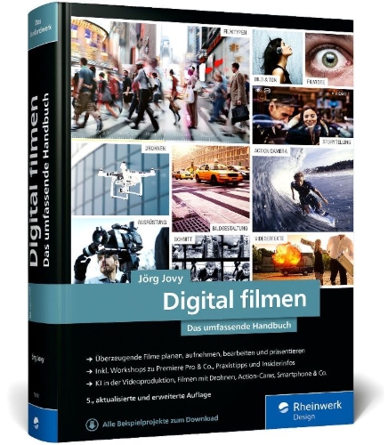 Buchcover und Innenansicht für das Buch: Digital filmen