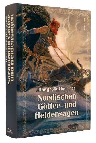Buchcover und Innenansicht für das Buch: Das große Buch der nordischen Götter- und Heldensagen