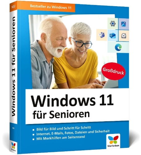Buchcover und Innenansicht für das Buch: Windows 11 für Senioren
