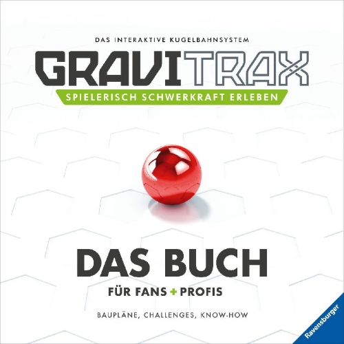 Buchcover und Innenansicht für das Buch: GraviTrax. Das Buch für Fans und Profis