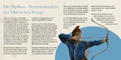 Buchcover und Innenansicht für das Buch: Fred im Land der Skythen
