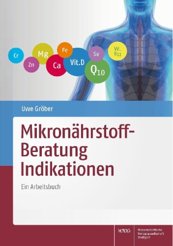 Buchcover und Innenansicht für das Buch: Mikronährstoff-Beratung Indikationen