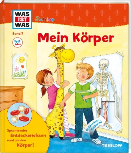 Buchcover und Innenansicht für das Buch: WAS IST WAS Junior Band 7. Mein Körper