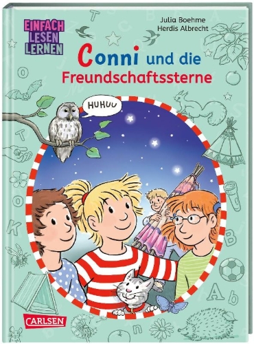 Buchcover und Innenansicht für das Buch: Lesen lernen mit Conni: Conni und die Freundschaftssterne