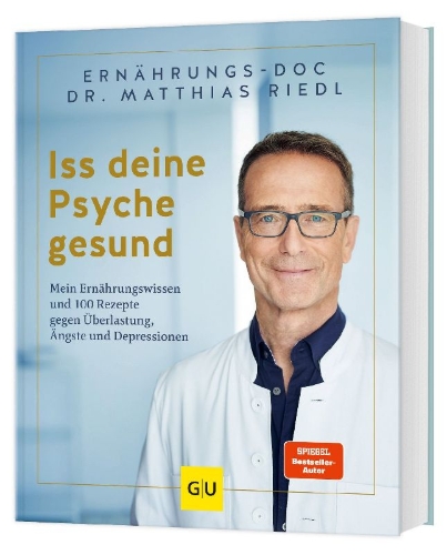 Buchcover und Innenansicht für das Buch: Iss deine Psyche gesund