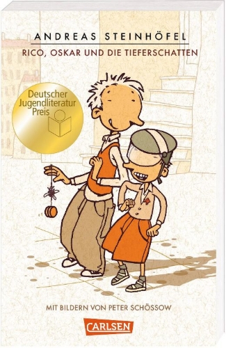 Buchcover und Innenansicht für das Buch: Rico, Oskar und die Tieferschatten (Rico und Oskar 1)