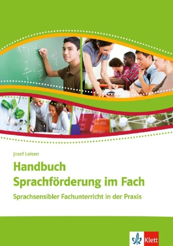 Buchcover und Innenansicht für das Buch: Handbuch Sprachförderung im Fach