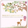 Buchcover und Innenansicht für das Buch: Babyalbum - UNSER ERSTES GEMEINSAMES JAHR (rosé)