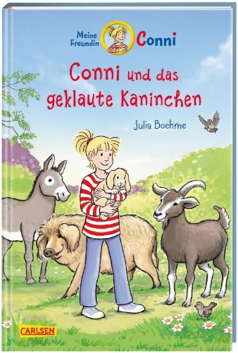Buchcover und Innenansicht für das Buch: Conni Erzählbände 41: Conni und das geklaute Kaninchen