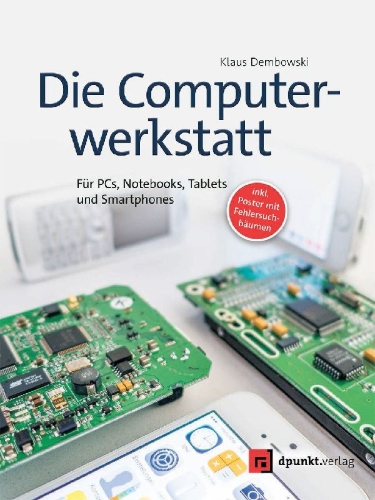 Buchcover und Innenansicht für das Buch: Die Computerwerkstatt