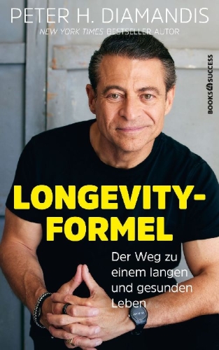 Buchcover und Innenansicht für das Buch: Longevity Guidebook (Diamandis)