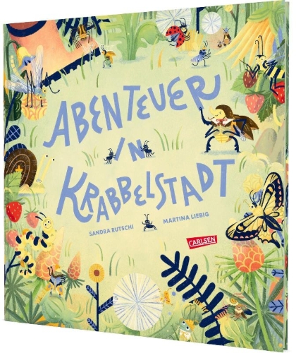 Buchcover und Innenansicht für das Buch: Abenteuer in Krabbelstadt