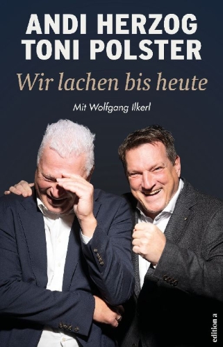 Buchcover und Innenansicht für das Buch: Wir lachen bis heute