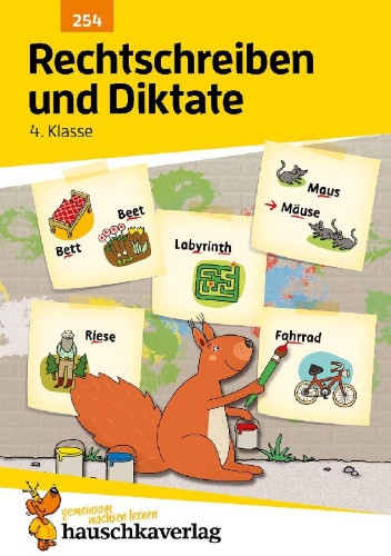 Buchcover und Innenansicht für das Buch: Rechtschreiben und Diktate 4. Klasse