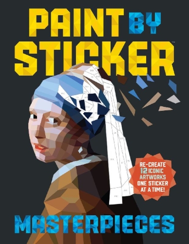 Buchcover und Innenansicht für das Buch: Paint by Sticker: Masterpieces