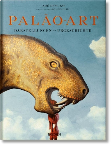 Buchcover und Innenansicht für das Buch: Paläo-Art: Darstellungen der Urgeschichte