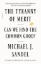 Buchcover und Innenansicht für das Buch: The Tyranny of Merit