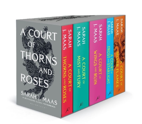 Buchcover und Innenansicht für das Buch: A Court of Thorns and Roses Paperback Box Set