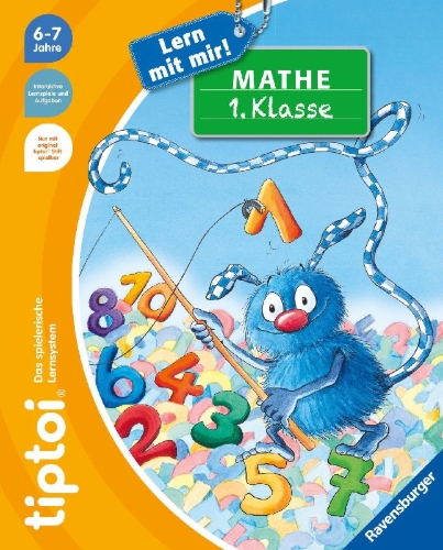 Buchcover und Innenansicht für das Buch: tiptoi® Lern mit mir! Mathe 1. Klasse