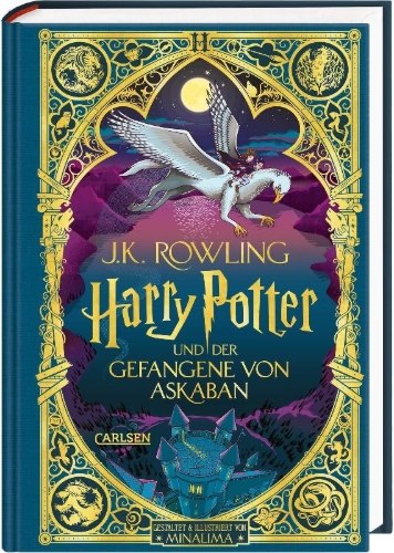 Buchcover und Innenansicht für das Buch: Harry Potter and the Prisoner of Azkaban
