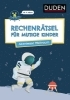 Buchcover und Innenansicht für das Buch: Rechenrätsel für mutige Kinder - Abenteuer Weltraum