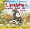 Buchcover und Innenansicht für das Buch: Lieselotte macht nicht mit / Lieselotte im Regen / Lieselotte Weihnachtskuh