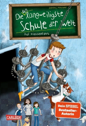 Buchcover und Innenansicht für das Buch: Die unlangweiligste Schule der Welt 1: Auf Klassenfahrt