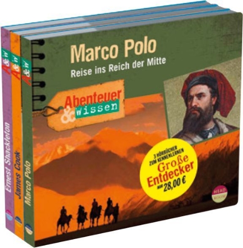 Buchcover und Innenansicht für das Buch: Große Entdecker Kennenlernangebot