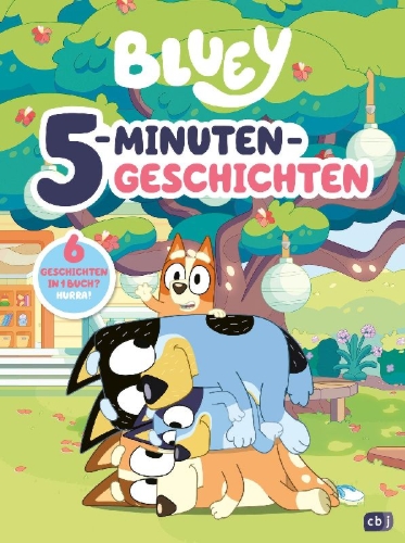 Buchcover und Innenansicht für das Buch: Bluey - 5-Minute-Stories