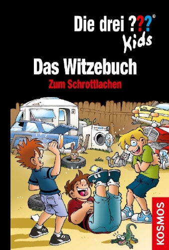Buchcover und Innenansicht für das Buch: Die drei ??? Kids Das Witzebuch