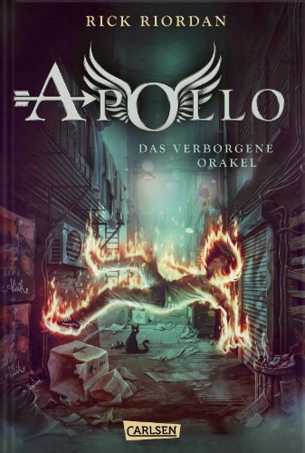 Buchcover und Innenansicht für das Buch: The Trials of Apollo Vol 1: The Hidden Oracle