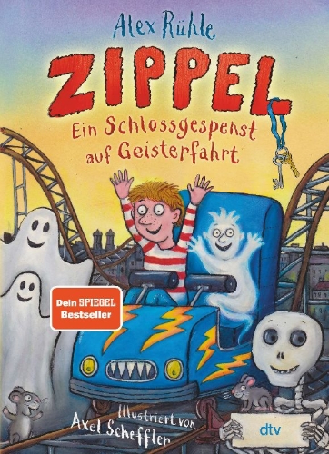 Buchcover und Innenansicht für das Buch: Zippel - Ein Schlossgespenst auf Geisterfahrt