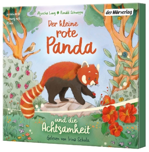Buchcover und Innenansicht für das Buch: Der kleine rote Panda und die Achtsamkeit