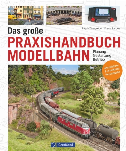 Buchcover und Innenansicht für das Buch: Das große Praxishandbuch Modellbahn